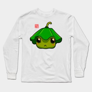 Pouty Cute Frog Long Sleeve T-Shirt